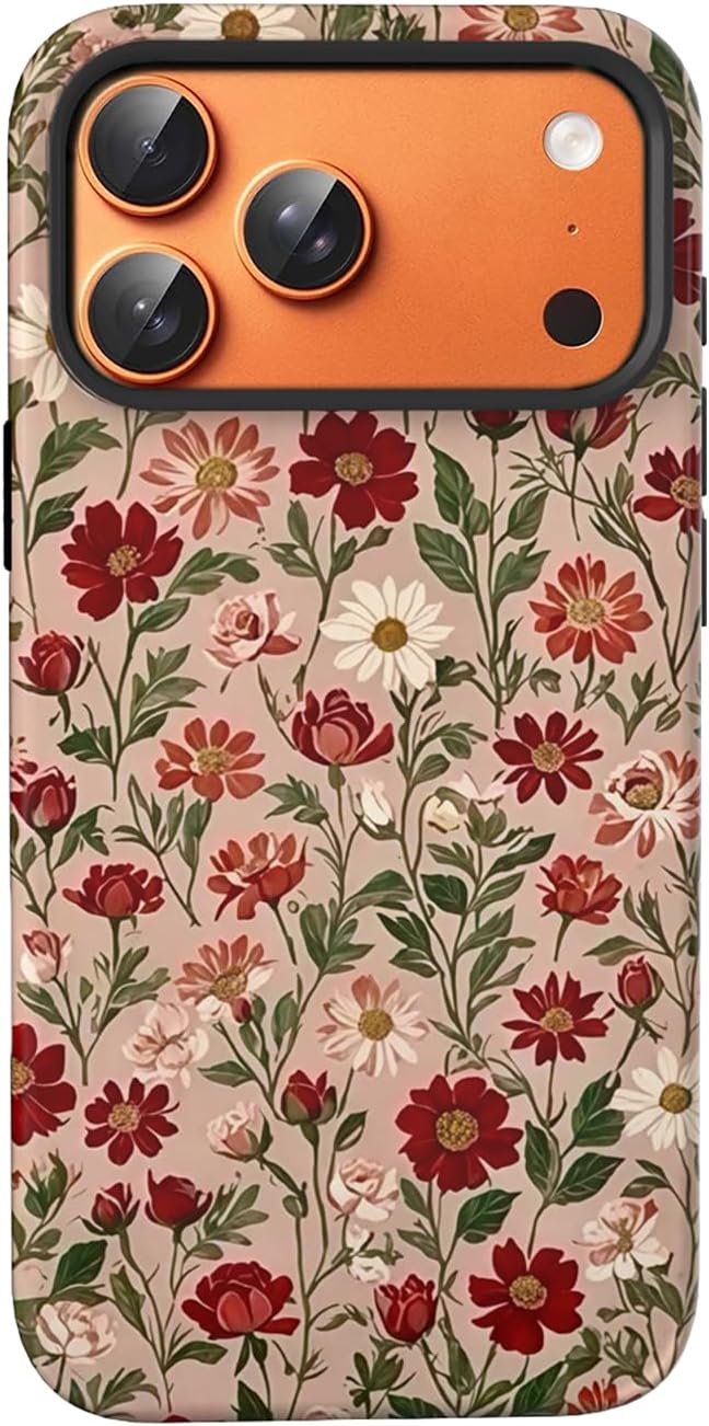 Compatible with iPhone 17 Case 6.3”, Cute Patterns Shockproof Protective Aesthetic Phone Case with Stylish Designs for Women Girl, Fruit Lemon European Summer Collage