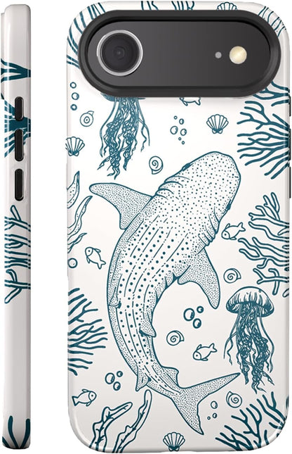 Compatible with iPhone 17 Case 6.3”, Cute Patterns Shockproof Protective Aesthetic Phone Case with Stylish Designs for Women Girl, Fruit Lemon European Summer Collage