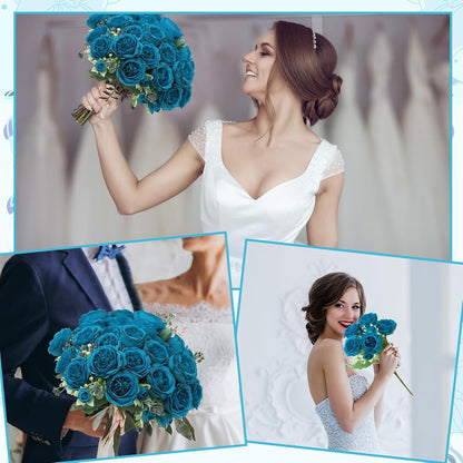 8 Pack Yellow Peonies Artificial Flowers | Fake Silk Hydrangea Bouquet for Bridal Wedding Home Table Decor Reusable Dining Opening Ceremony Birthday Arrangement
