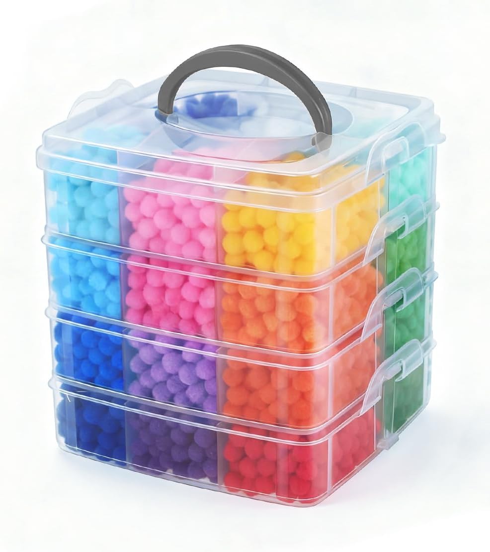 Yellow Pom Poms, 1inch/2.5cm, Pompom Balls for Arts & Crafts, Soft and Fluffy Craft Pompoms, Party & Festival Decorations, 150pcs .