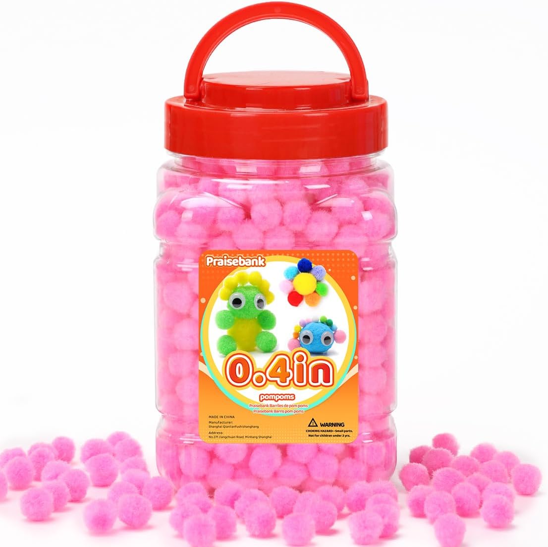 Yellow Pom Poms, 1inch/2.5cm, Pompom Balls for Arts & Crafts, Soft and Fluffy Craft Pompoms, Party & Festival Decorations, 150pcs .