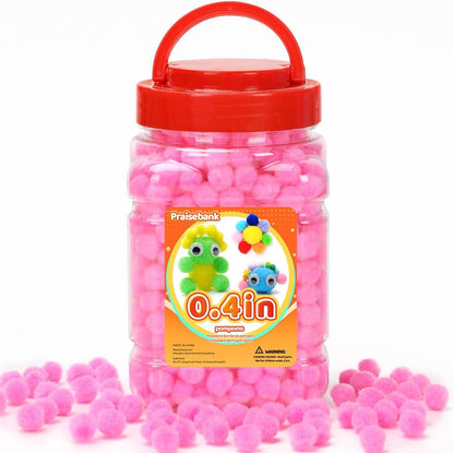 Yellow Pom Poms, 1inch/2.5cm, Pompom Balls for Arts & Crafts, Soft and Fluffy Craft Pompoms, Party & Festival Decorations, 150pcs .