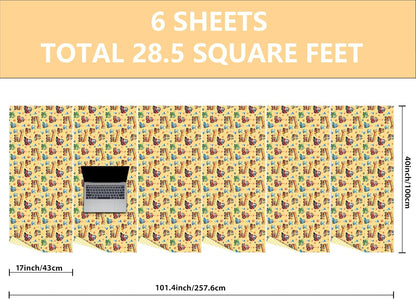 Reversible Construction Birthday Wrapping Paper Roll for Boys Kids - Bulldozers, Rollers Lift, Happy Borthday Text and Yellow Polka Dots Gift Wrap for Holiday Baby Shower DIY Craft Party - 17 in x 20 ft(Total 28.5sq.ft)