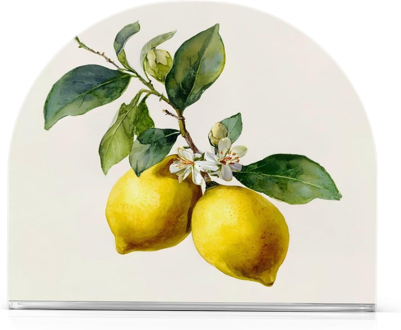 Lemon Yellow Napkin Holder Napkin Dispenser Acrylic Paper Tissue Storage for Kitchen Coffee Table 1 Pack