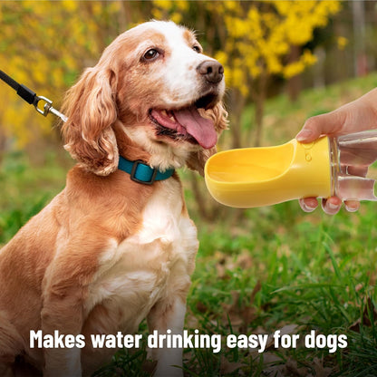 Portable Dog Water Bottle, 19 oz, Large | Leak Proof Puppy Water Dispenser with Drinking Feeder for Pets, Outdoor Walking, Hiking, Travel, Not Dishwasher Safe