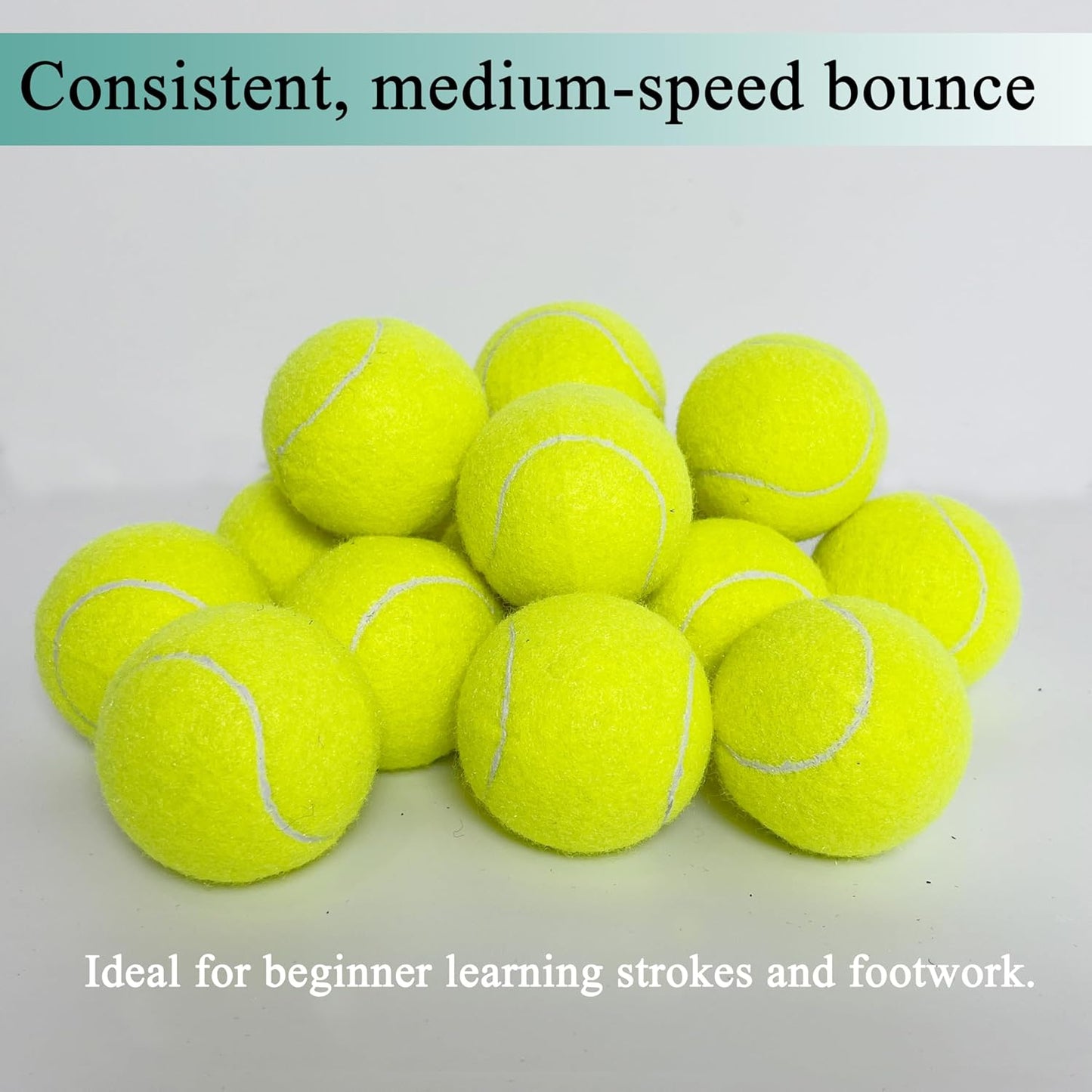 Tennis Balls, 6 Pack Advanced Training & Practice Tennis Balls for Beginners, High Visibility Pet Dog Playing Balls