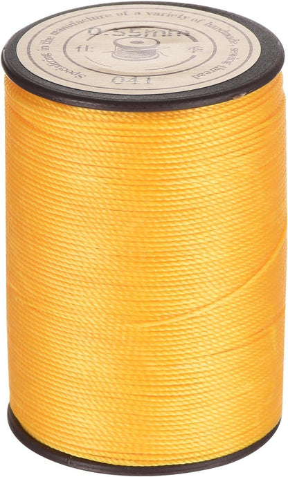 Waxed Cord 0.55mm Yellow Waxed Polyester Cord 131 Yards String Thread Macrame Beading Wax Cord for Bracelet Necklace Jewelry Making