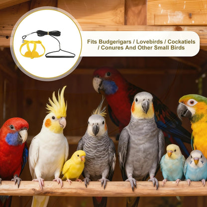 Bird Harness Leash, Adjustable Pet Parrot Bird Harness and Leash Lightweight Anti-Bite Flight Training Rope with Cute Wing, (Yellow, XS), Intended for Parrots/Pigeons/Budgies