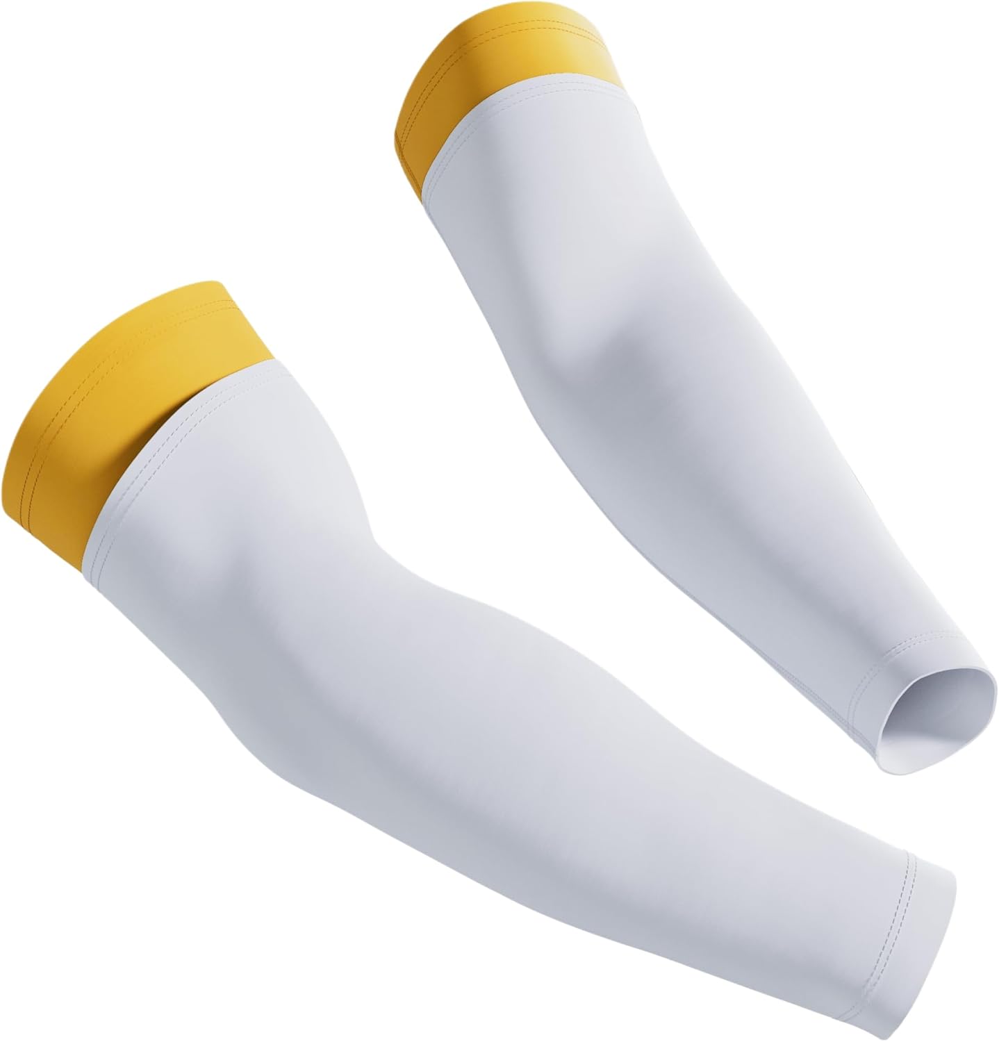 KUTFTBL Two-Tone Overlapping Football Arm Sleeves 2-in-1, Compression Support, Moisture-Wicking Fabric, Non-Visible Branding