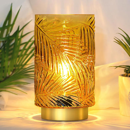 Battery Operated Table Lamp, Cordless Lamps for Home Decor, Battery Powered Nightlight with LED Bulb with Timer, Decorative Lights for Living Room Bedroom Tabletop Entryway Centerpiece Gift (L Yellow)