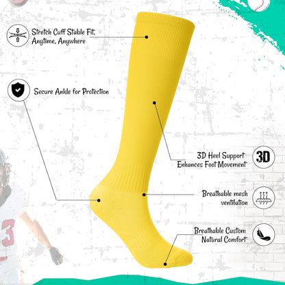 1 Pair of Youth Softball Baseball Socks Baseball Belt and Arm Sleeve Combo for Men Boy Girl Football Sports Gift Set