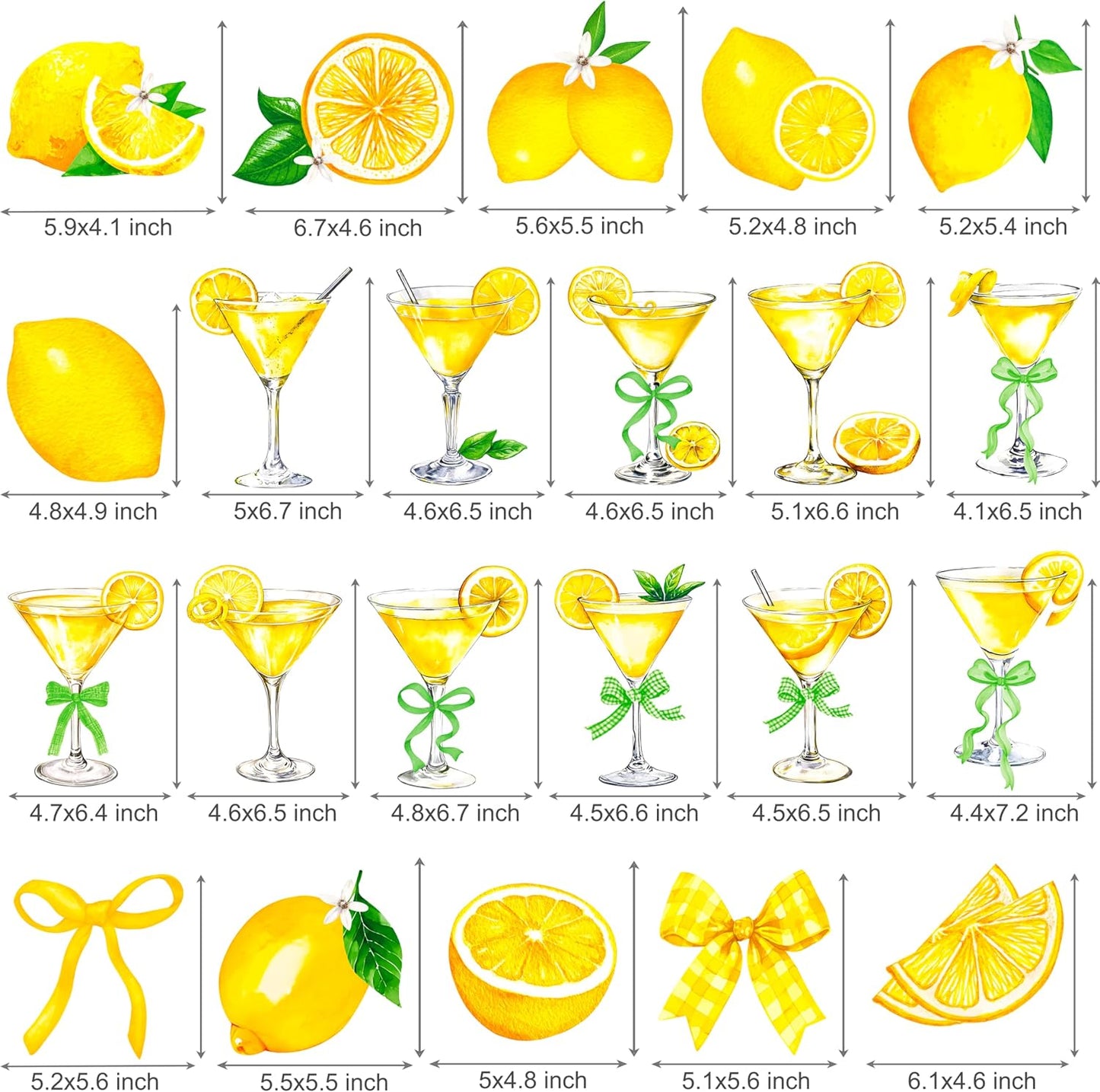 Lemon Martini Hanging Swirls Just a Drop Older Party Decorations 22Pcs Lemon Drop Martini Ceiling Streamers Decorations Cocktail Themed Swirls Decor for Women Bachelorette Bridal Shower Supplies