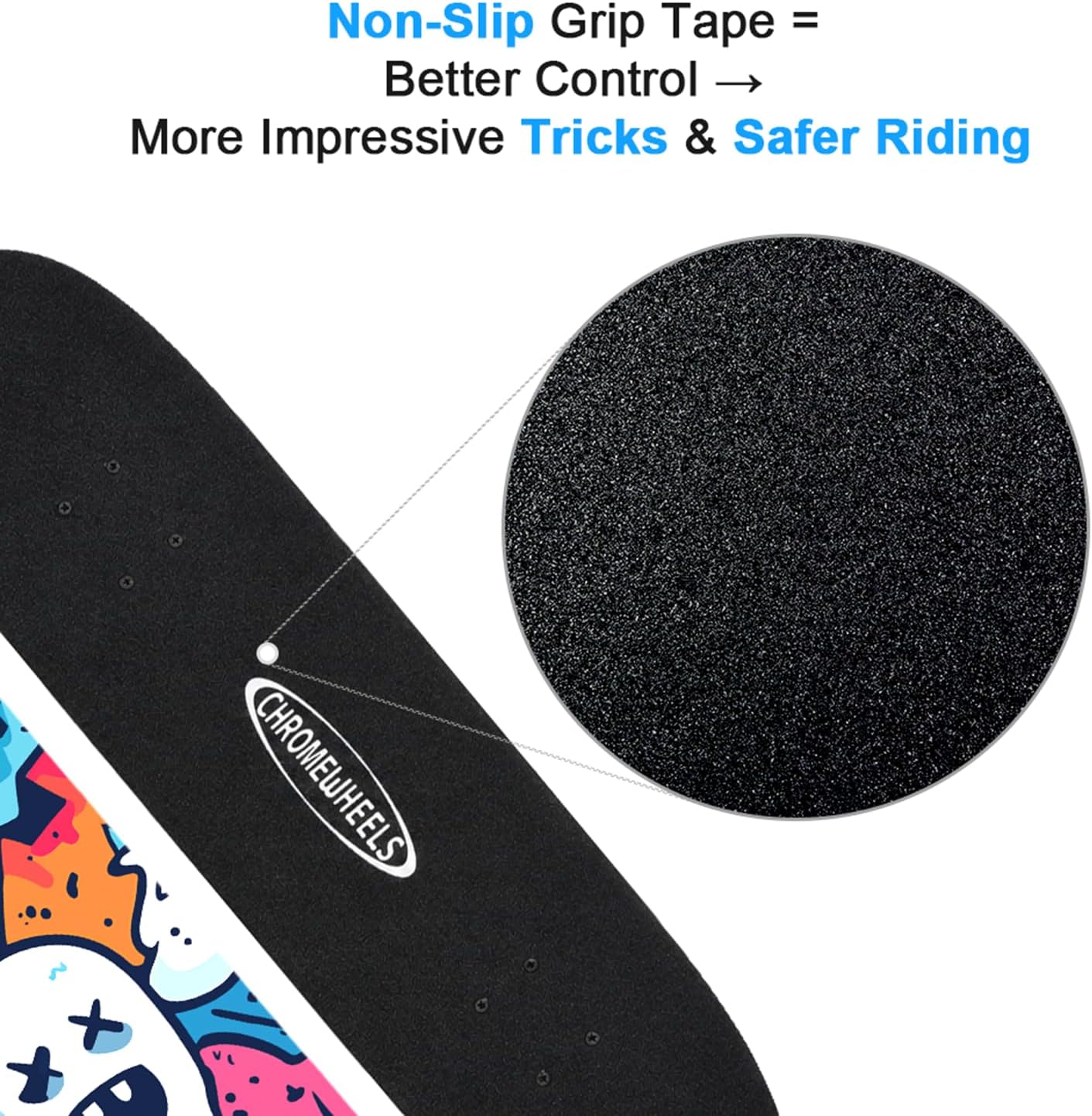 31 inch Skateboard Double Kick Skate Board Cruiser Longboard 8 Layer Maple Deck Skateboards for Kids and Beginners
