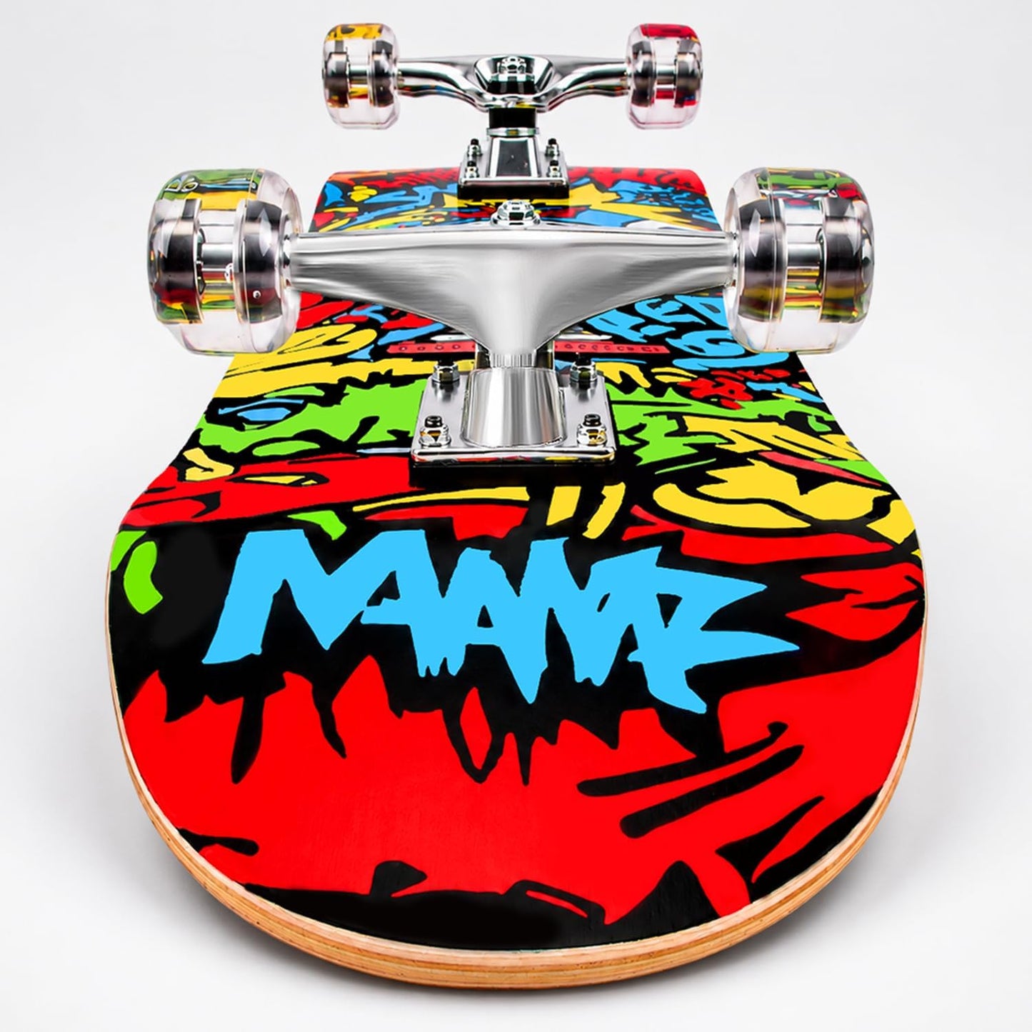 31 inch Skateboard Double Kick Skate Board Cruiser Longboard 8 Layer Maple Deck Skateboards for Kids and Beginners