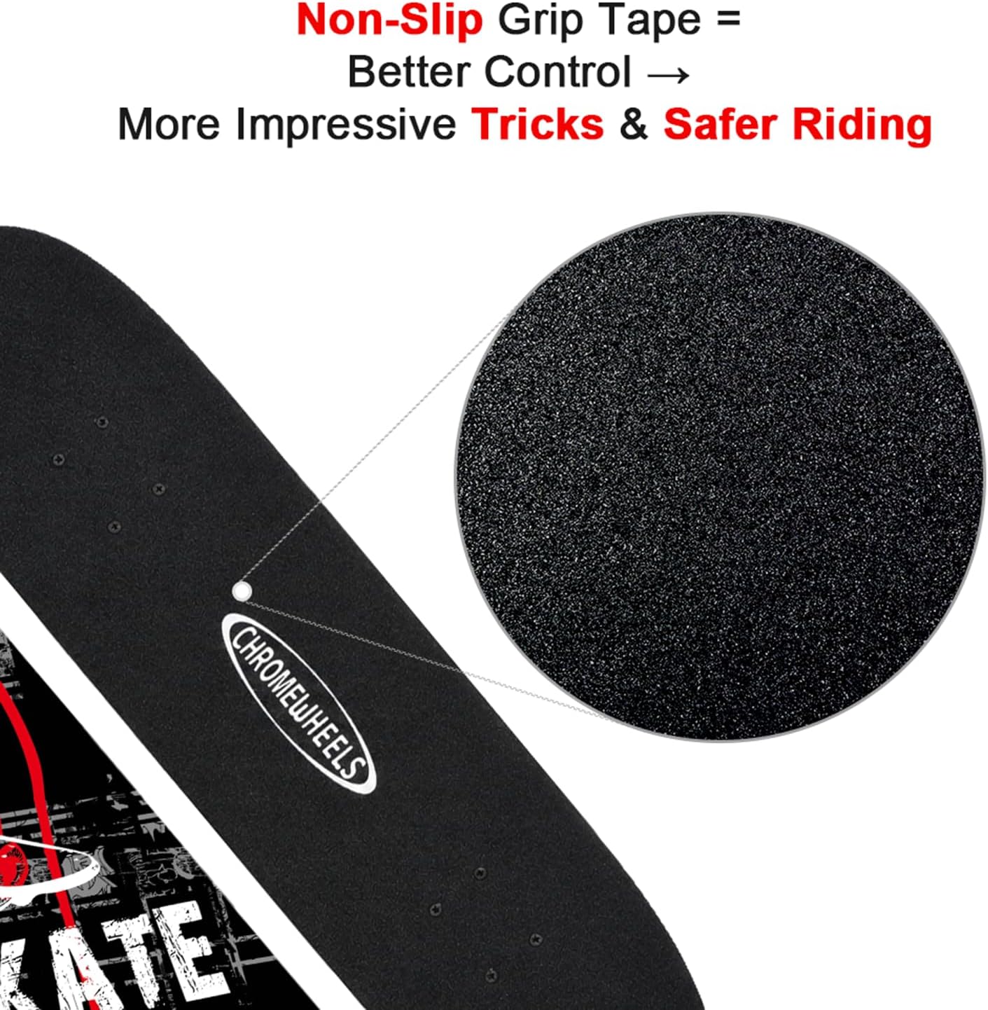 31 inch Skateboard Double Kick Skate Board Cruiser Longboard 8 Layer Maple Deck Skateboards for Kids and Beginners