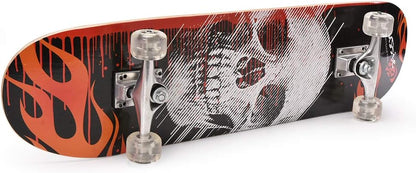 31 inch Skateboard Double Kick Skate Board Cruiser Longboard 8 Layer Maple Deck Skateboards for Kids and Beginners