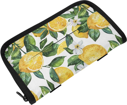 Yellow Lemon Car Tissue Holder, Car Tissue Box Sun Visor Napkin Holder Rectangular Car Mask Dispenser Vehicle Tissue Box for Universal Auto
