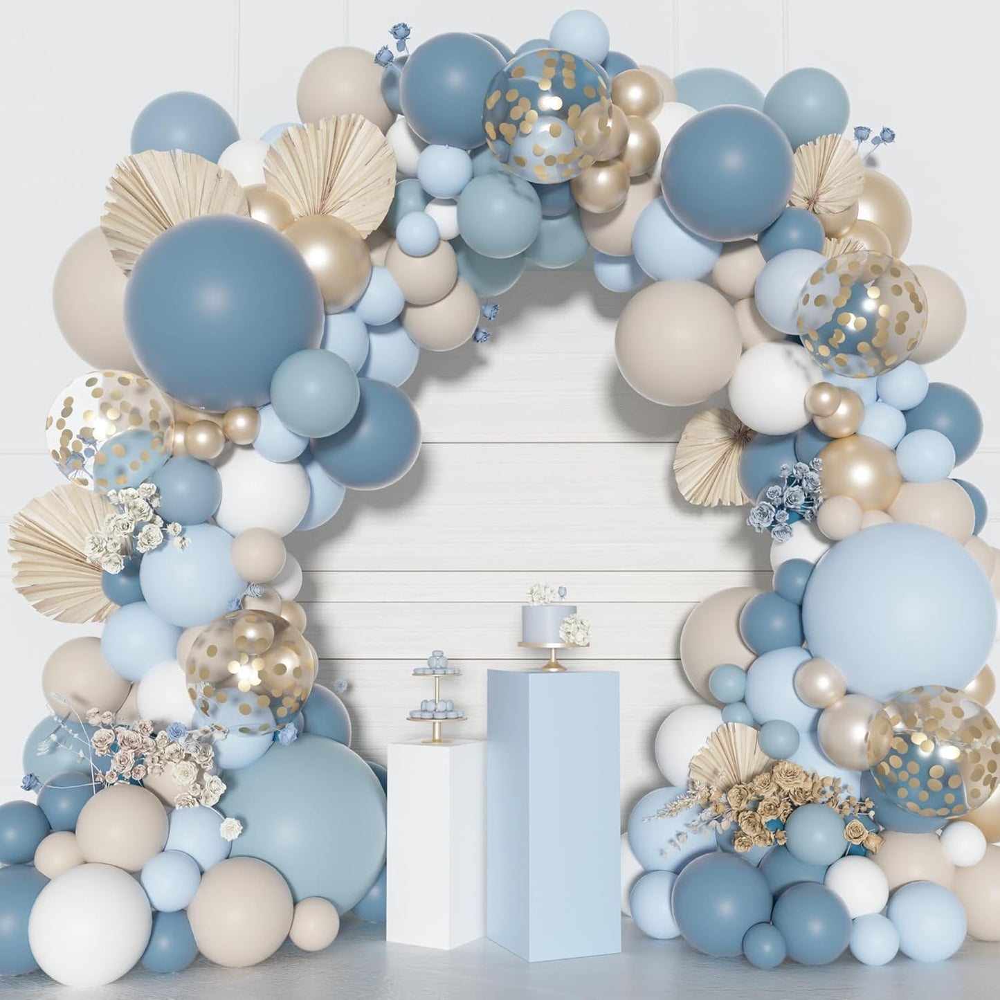 Yellow Gold Balloons Arch Garland Kit 18 12 10 5Inch | Different Sizes Mustard Pastel Yellow White Latex Metal Confetti Balloon for Sunflower Bee Baby Shower Birthday Party Decors