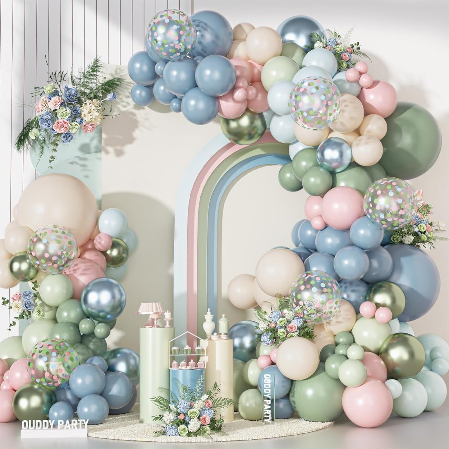 Yellow Gold Balloons Arch Garland Kit 18 12 10 5Inch | Different Sizes Mustard Pastel Yellow White Latex Metal Confetti Balloon for Sunflower Bee Baby Shower Birthday Party Decors