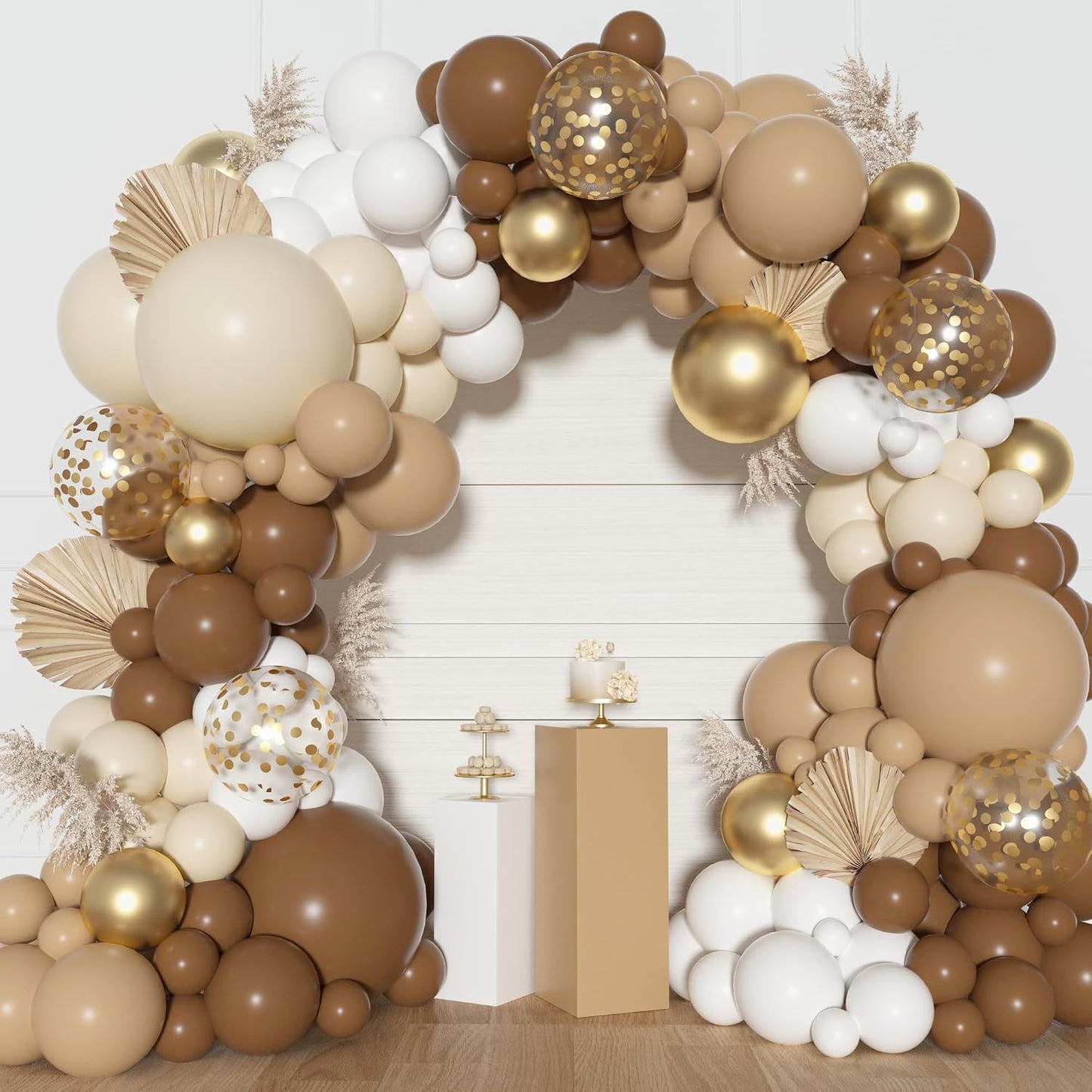 Yellow Gold Balloons Arch Garland Kit 18 12 10 5Inch | Different Sizes Mustard Pastel Yellow White Latex Metal Confetti Balloon for Sunflower Bee Baby Shower Birthday Party Decors