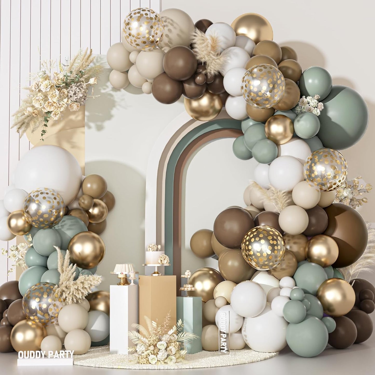 Yellow Gold Balloons Arch Garland Kit 18 12 10 5Inch | Different Sizes Mustard Pastel Yellow White Latex Metal Confetti Balloon for Sunflower Bee Baby Shower Birthday Party Decors