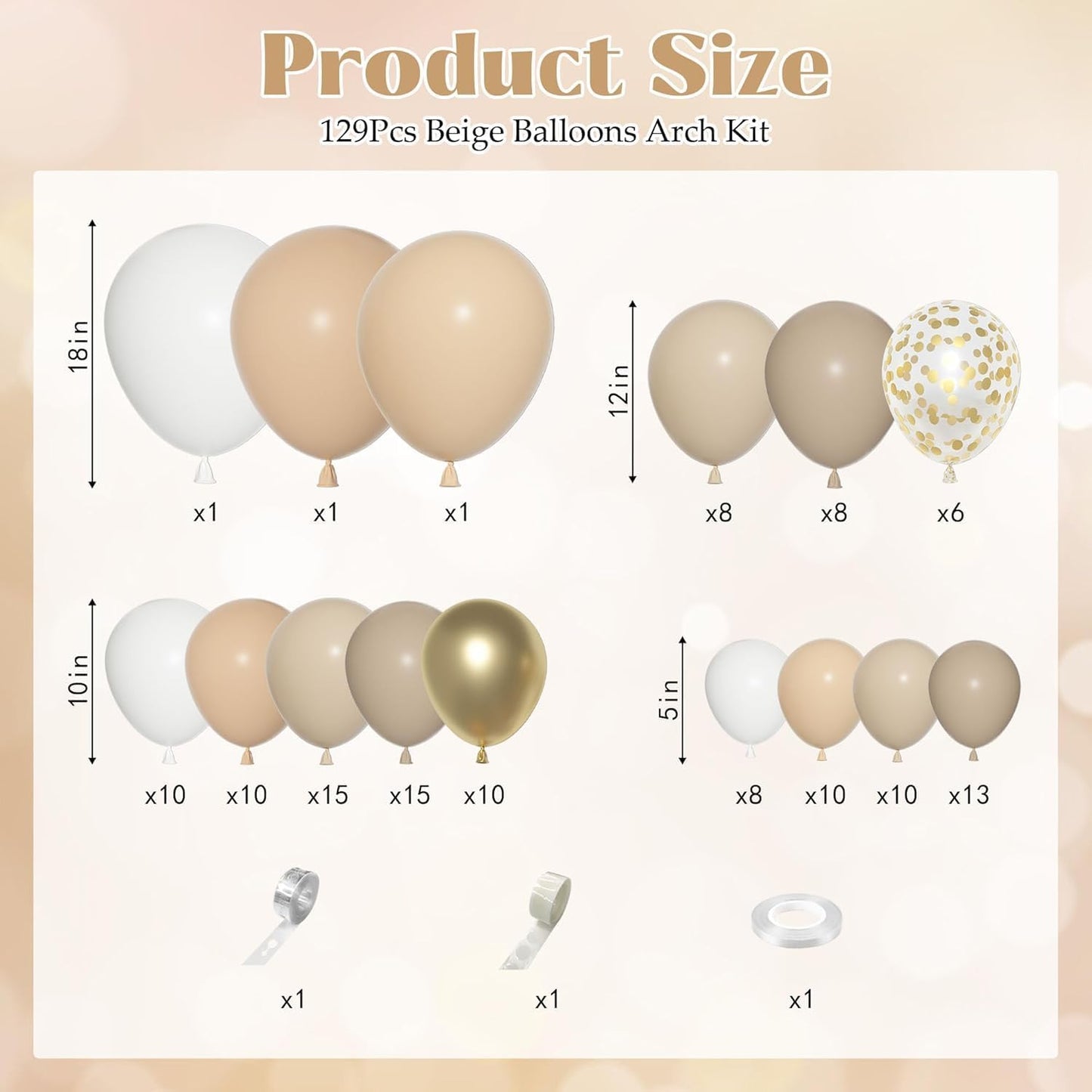 Yellow Gold Balloons Arch Garland Kit 18 12 10 5Inch | Different Sizes Mustard Pastel Yellow White Latex Metal Confetti Balloon for Sunflower Bee Baby Shower Birthday Party Decors