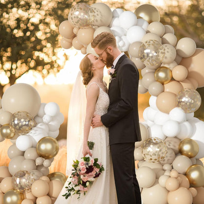 Yellow Gold Balloons Arch Garland Kit 18 12 10 5Inch | Different Sizes Mustard Pastel Yellow White Latex Metal Confetti Balloon for Sunflower Bee Baby Shower Birthday Party Decors