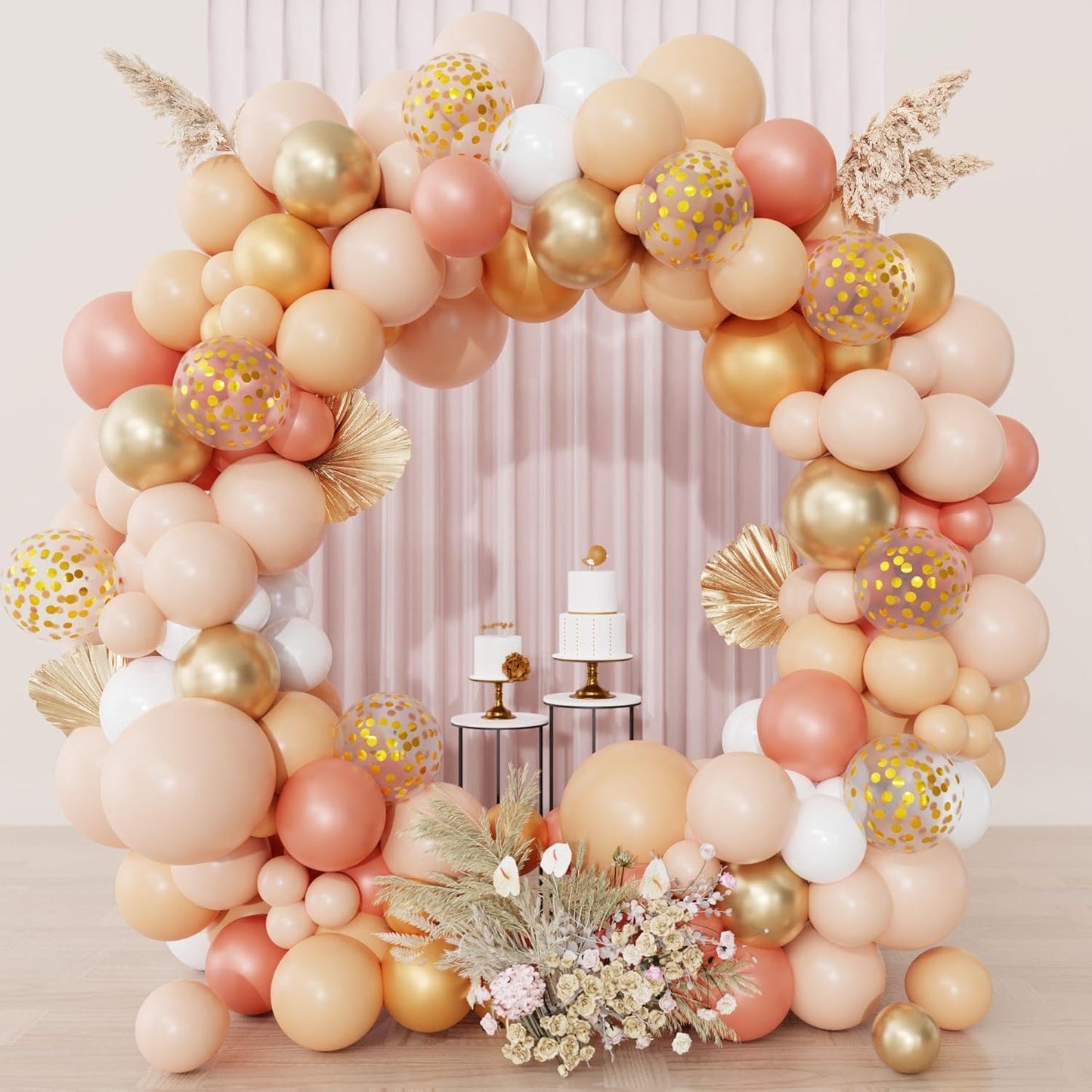 Yellow Gold Balloons Arch Garland Kit 18 12 10 5Inch | Different Sizes Mustard Pastel Yellow White Latex Metal Confetti Balloon for Sunflower Bee Baby Shower Birthday Party Decors