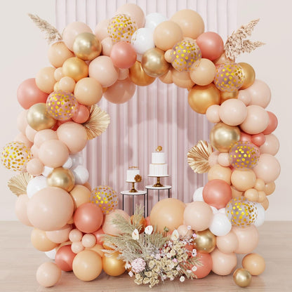 Yellow Gold Balloons Arch Garland Kit 18 12 10 5Inch | Different Sizes Mustard Pastel Yellow White Latex Metal Confetti Balloon for Sunflower Bee Baby Shower Birthday Party Decors