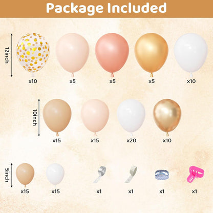 Yellow Gold Balloons Arch Garland Kit 18 12 10 5Inch | Different Sizes Mustard Pastel Yellow White Latex Metal Confetti Balloon for Sunflower Bee Baby Shower Birthday Party Decors