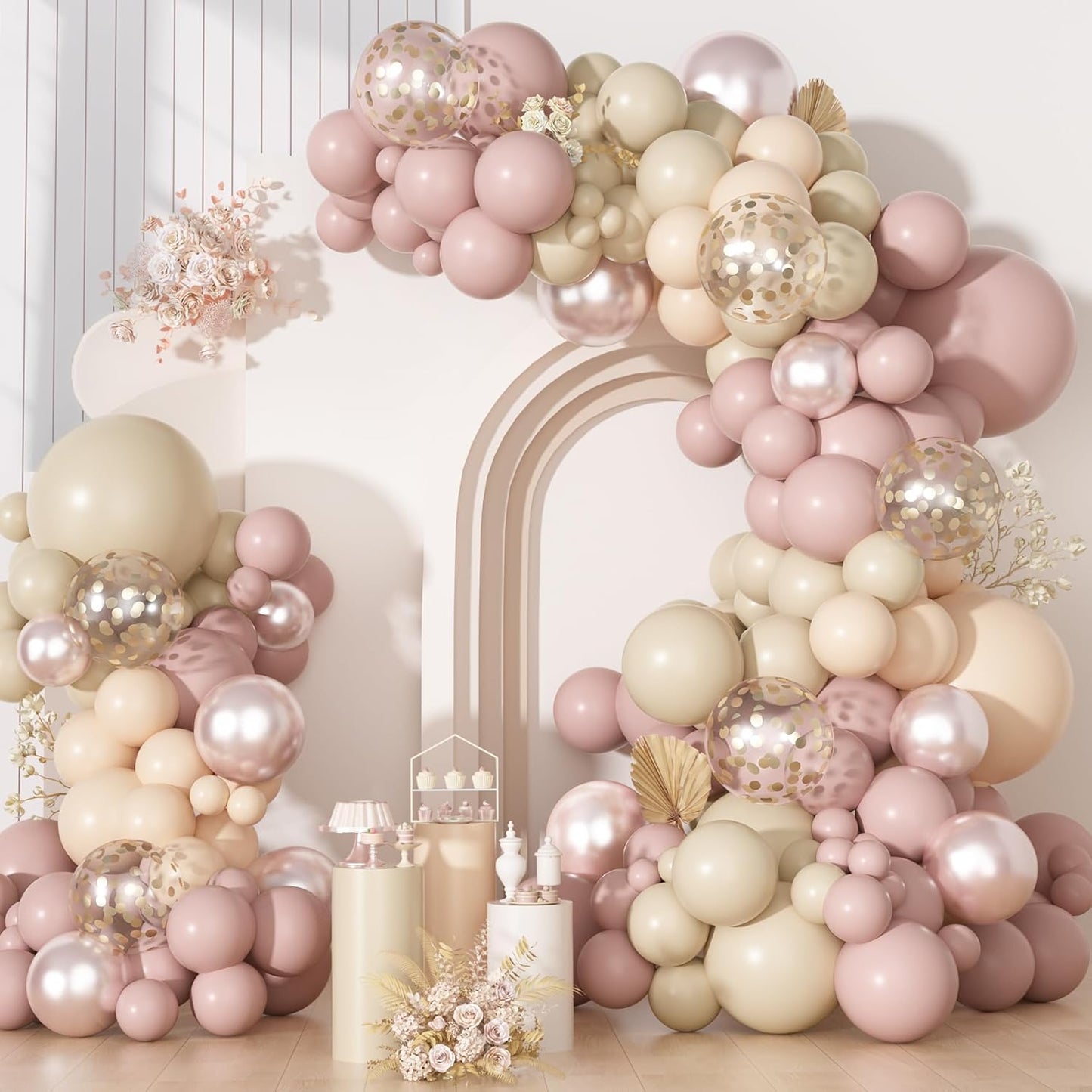 Yellow Gold Balloons Arch Garland Kit 18 12 10 5Inch | Different Sizes Mustard Pastel Yellow White Latex Metal Confetti Balloon for Sunflower Bee Baby Shower Birthday Party Decors
