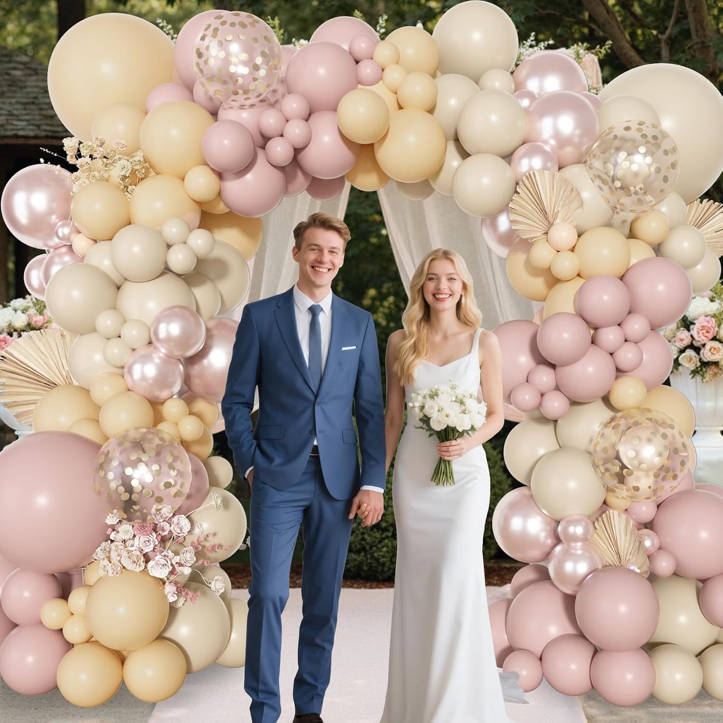 Yellow Gold Balloons Arch Garland Kit 18 12 10 5Inch | Different Sizes Mustard Pastel Yellow White Latex Metal Confetti Balloon for Sunflower Bee Baby Shower Birthday Party Decors
