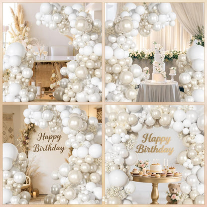 Yellow Gold Balloons Arch Garland Kit 18 12 10 5Inch | Different Sizes Mustard Pastel Yellow White Latex Metal Confetti Balloon for Sunflower Bee Baby Shower Birthday Party Decors