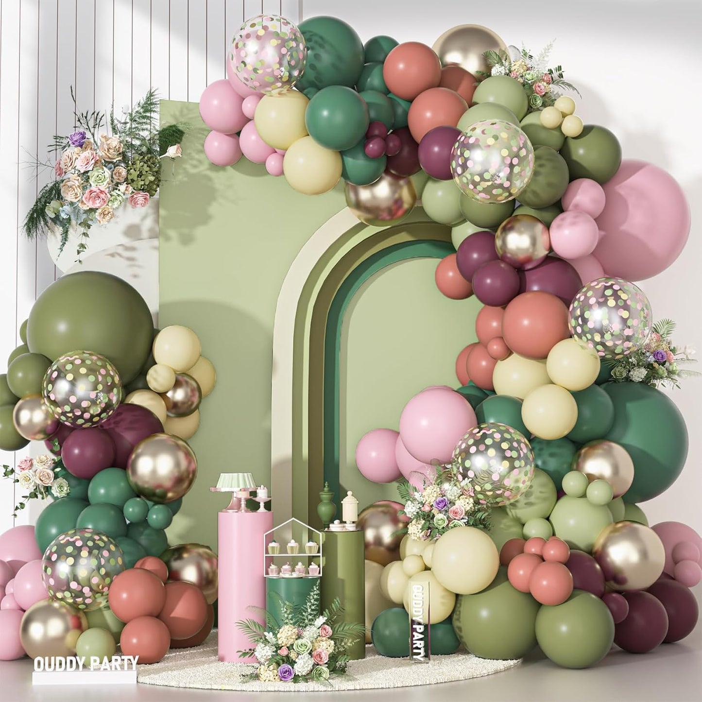 Yellow Gold Balloons Arch Garland Kit 18 12 10 5Inch | Different Sizes Mustard Pastel Yellow White Latex Metal Confetti Balloon for Sunflower Bee Baby Shower Birthday Party Decors