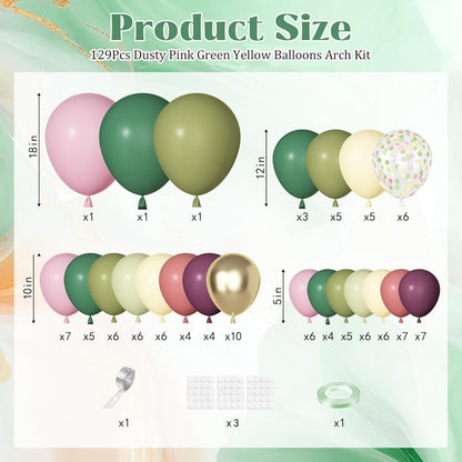 Yellow Gold Balloons Arch Garland Kit 18 12 10 5Inch | Different Sizes Mustard Pastel Yellow White Latex Metal Confetti Balloon for Sunflower Bee Baby Shower Birthday Party Decors