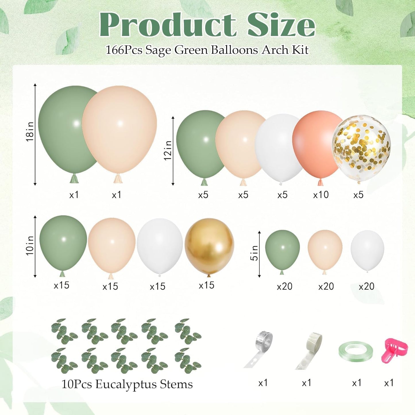 Yellow Gold Balloons Arch Garland Kit 18 12 10 5Inch | Different Sizes Mustard Pastel Yellow White Latex Metal Confetti Balloon for Sunflower Bee Baby Shower Birthday Party Decors