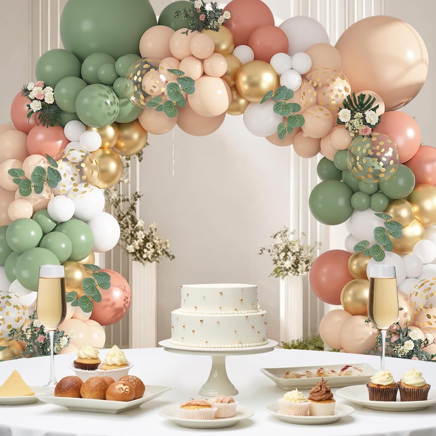 Yellow Gold Balloons Arch Garland Kit 18 12 10 5Inch | Different Sizes Mustard Pastel Yellow White Latex Metal Confetti Balloon for Sunflower Bee Baby Shower Birthday Party Decors