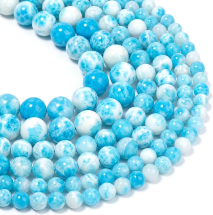 45pcs Yellow Persian Jade Energy Healing Beads for Bracelet，8mm Round Bulk Gemstone Beads for Jewelry Making Bracelet Necklace Earring DIY