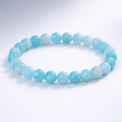 45pcs Yellow Persian Jade Energy Healing Beads for Bracelet，8mm Round Bulk Gemstone Beads for Jewelry Making Bracelet Necklace Earring DIY