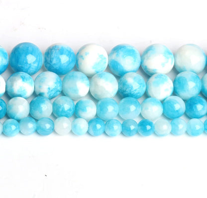 45pcs Yellow Persian Jade Energy Healing Beads for Bracelet，8mm Round Bulk Gemstone Beads for Jewelry Making Bracelet Necklace Earring DIY