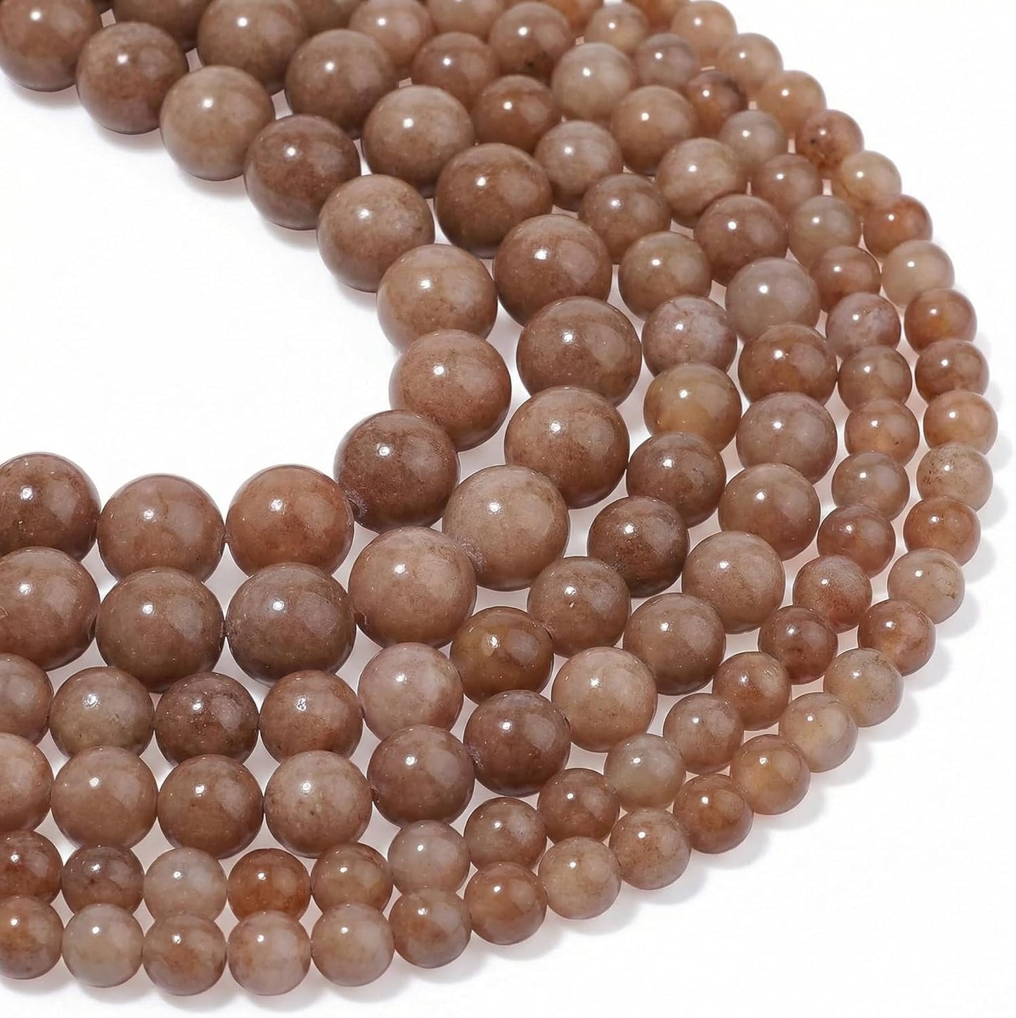 45pcs Yellow Persian Jade Energy Healing Beads for Bracelet，8mm Round Bulk Gemstone Beads for Jewelry Making Bracelet Necklace Earring DIY