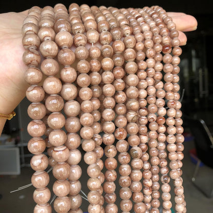 45pcs Yellow Persian Jade Energy Healing Beads for Bracelet，8mm Round Bulk Gemstone Beads for Jewelry Making Bracelet Necklace Earring DIY