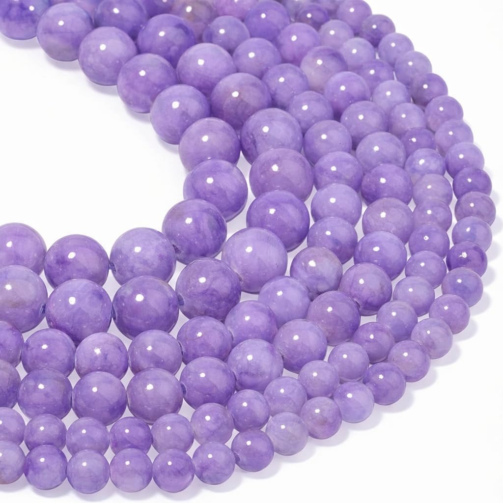 45pcs Yellow Persian Jade Energy Healing Beads for Bracelet，8mm Round Bulk Gemstone Beads for Jewelry Making Bracelet Necklace Earring DIY