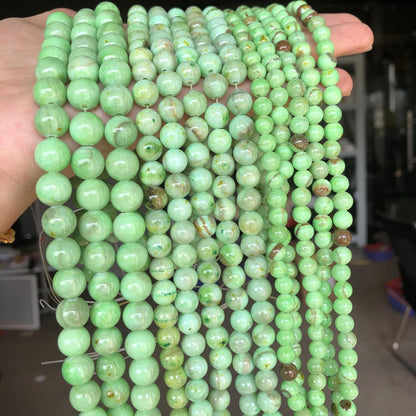 45pcs Yellow Persian Jade Energy Healing Beads for Bracelet，8mm Round Bulk Gemstone Beads for Jewelry Making Bracelet Necklace Earring DIY