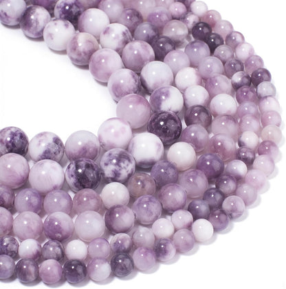 45pcs Yellow Persian Jade Energy Healing Beads for Bracelet，8mm Round Bulk Gemstone Beads for Jewelry Making Bracelet Necklace Earring DIY