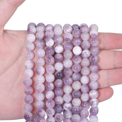 45pcs Yellow Persian Jade Energy Healing Beads for Bracelet，8mm Round Bulk Gemstone Beads for Jewelry Making Bracelet Necklace Earring DIY