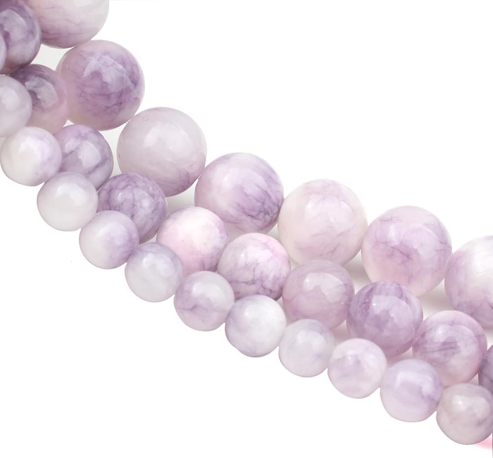45pcs Yellow Persian Jade Energy Healing Beads for Bracelet，8mm Round Bulk Gemstone Beads for Jewelry Making Bracelet Necklace Earring DIY