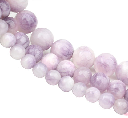 45pcs Yellow Persian Jade Energy Healing Beads for Bracelet，8mm Round Bulk Gemstone Beads for Jewelry Making Bracelet Necklace Earring DIY