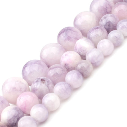 45pcs Yellow Persian Jade Energy Healing Beads for Bracelet，8mm Round Bulk Gemstone Beads for Jewelry Making Bracelet Necklace Earring DIY