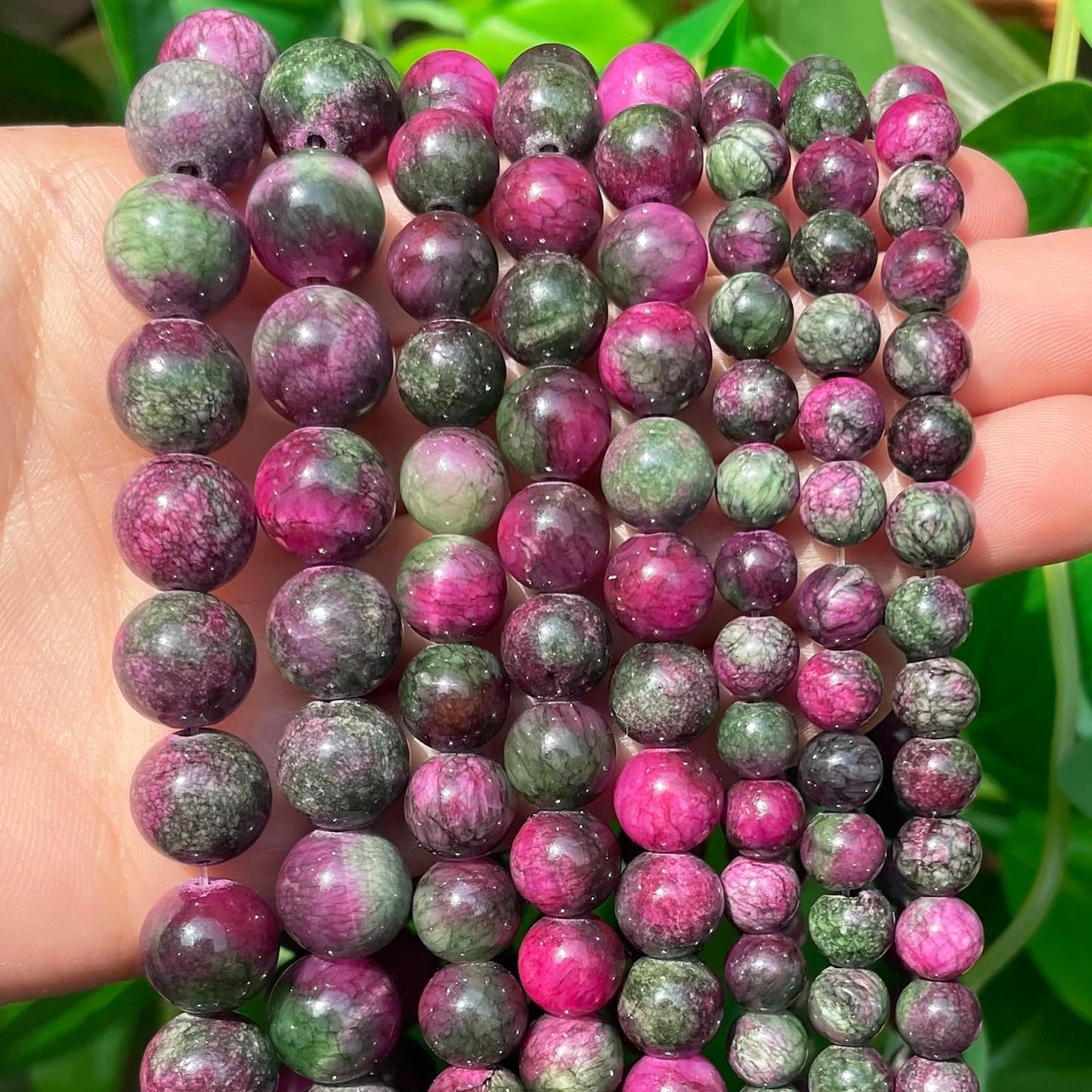 45pcs Yellow Persian Jade Energy Healing Beads for Bracelet，8mm Round Bulk Gemstone Beads for Jewelry Making Bracelet Necklace Earring DIY